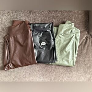 Offline by Aerie Faux Leather Pants Bundle
